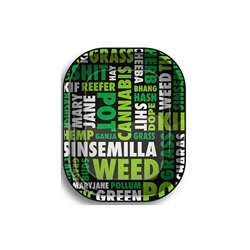 Tacka metalowa Weed - 18 x 12,5 cm