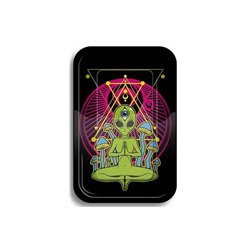 Tacka metalowa Trippy Alien - 27,5 x 17,5 cm