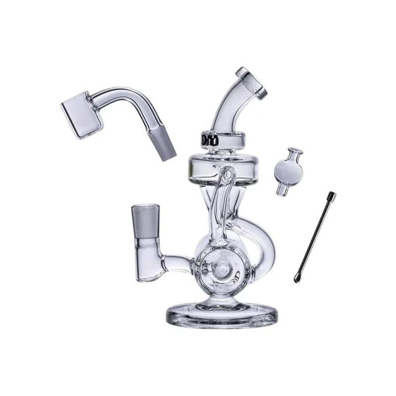 Filtr wodny Goody Glass Drummer Boy Mini Dab Rig Clear 4-cz