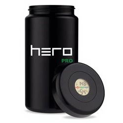 Szklany pojemnik bezzapachowy z higrometrem 1000ml HERO PRO