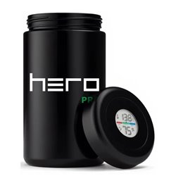 Szklany pojemnik bezzapachowy z higrometrem 2000ml HERO PRO