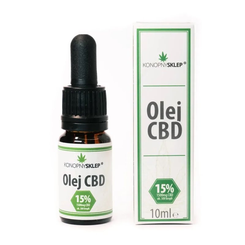 Olej CBD konopny 15% CBD 10ML 1500mg