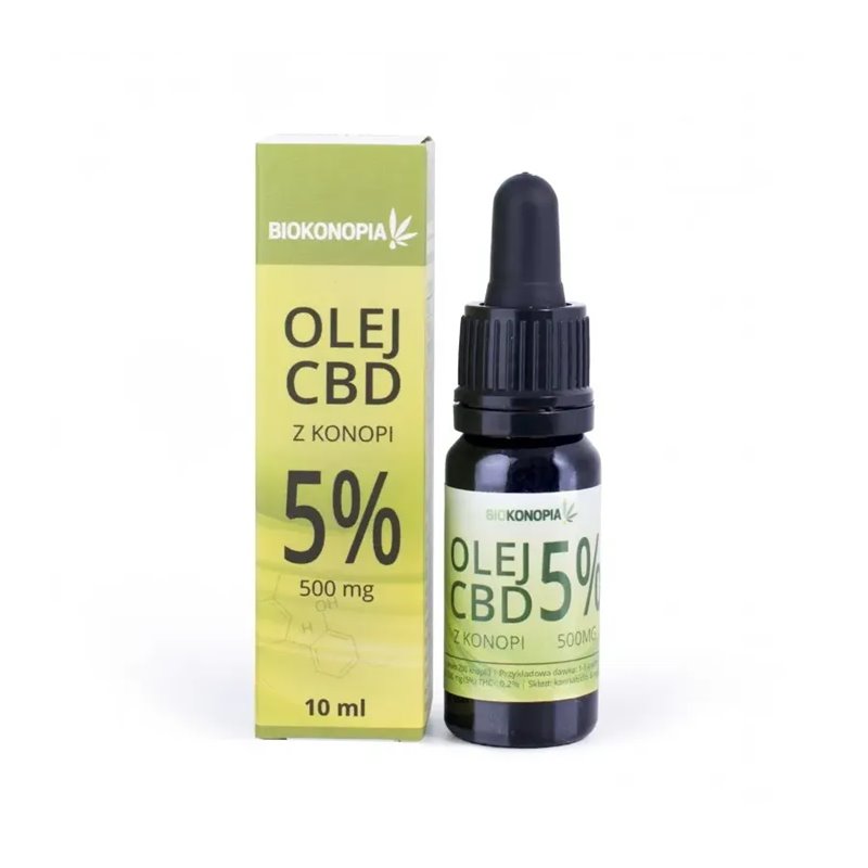 Olej CBD konopny 5% CBD 10ml