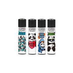 Zapalniczka Clipper Large PANDAS seria 4szt