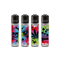 Zapalniczka Clipper Splatter Symbol seria 4szt