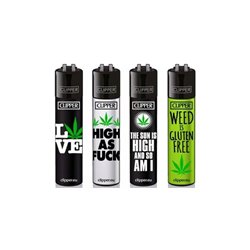 Zapalniczka Clipper Weed Statements seria 4szt