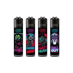 Zapalniczka Clipper Retro wave seria 4szt