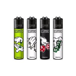 Zapalniczka Clipper CARTOON HANDS seria 4szt