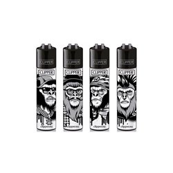 Zapalniczka Clipper Monkeys seria 4szt