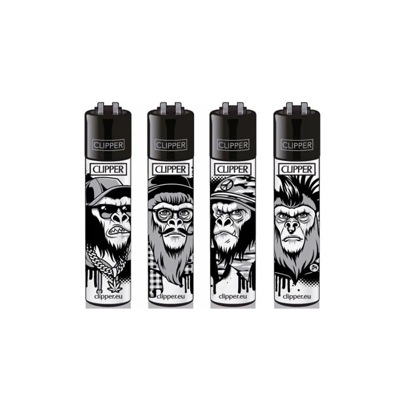 Zapalniczka Clipper Monkeys seria 4szt