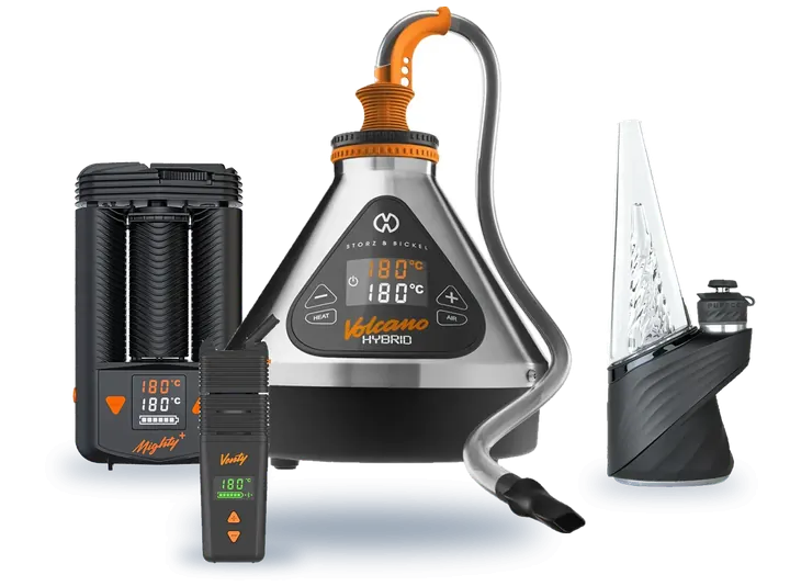 Waporyzatory Storz & Bickel Mighty+, Venty i Volcano Hybrid oraz Puffco Peak Pro